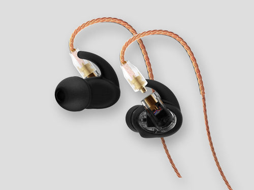 Akoustyx R-110 carbon haze IEM with micro balanced armature driver